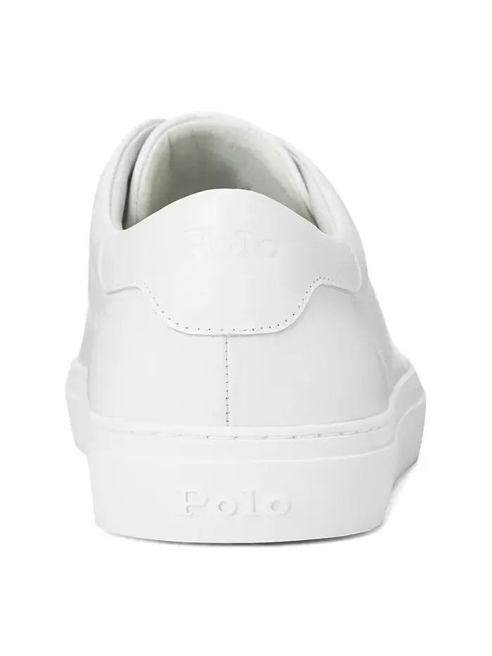 Мужские кожаные кроссовки Jermain Polo Ralph Lauren — изображение 3 из 4, белый