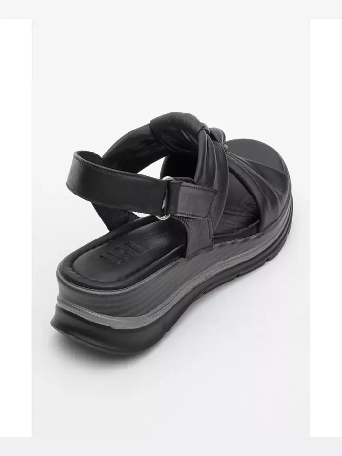 Кожаные сандалии Oara (Женские) Forever & Always Shoes — изображение 3 из 6, черный