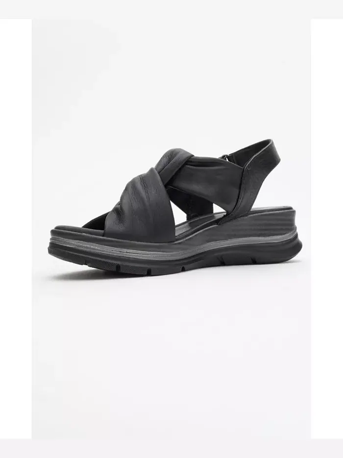 Кожаные сандалии Oara (Женские) Forever & Always Shoes — изображение 5 из 6, черный