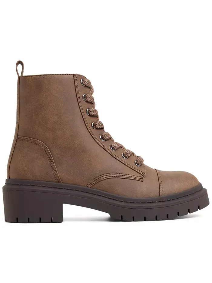 Женские ботинки Goer Combat с круглым носком Aldo — изображение 2 из 5, коричневый