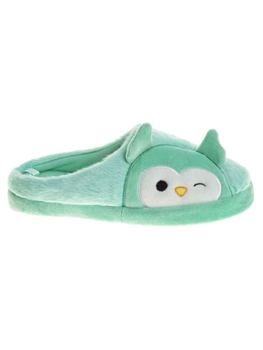 Тапочки Squishmallows Winston the Owl — изображение 2 из 7, зеленый