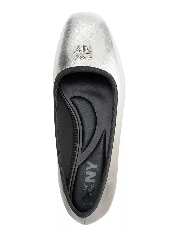 Женские балетки Daine DKNY — изображение 4 из 9, серебристый