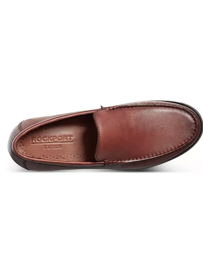 Мужские лоферы Whitley без шнуровки на плоской подошве Rockport — изображение 4 из 5, темный натуральный