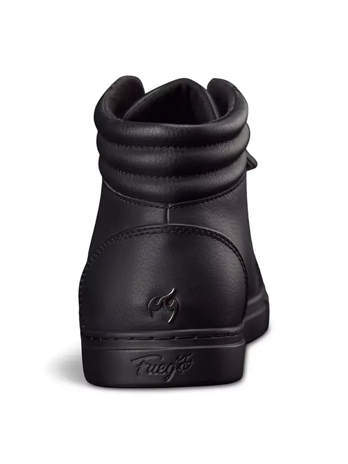 Женские высокие кроссовки полностью черные Fuego — изображение 7 из 10, черный