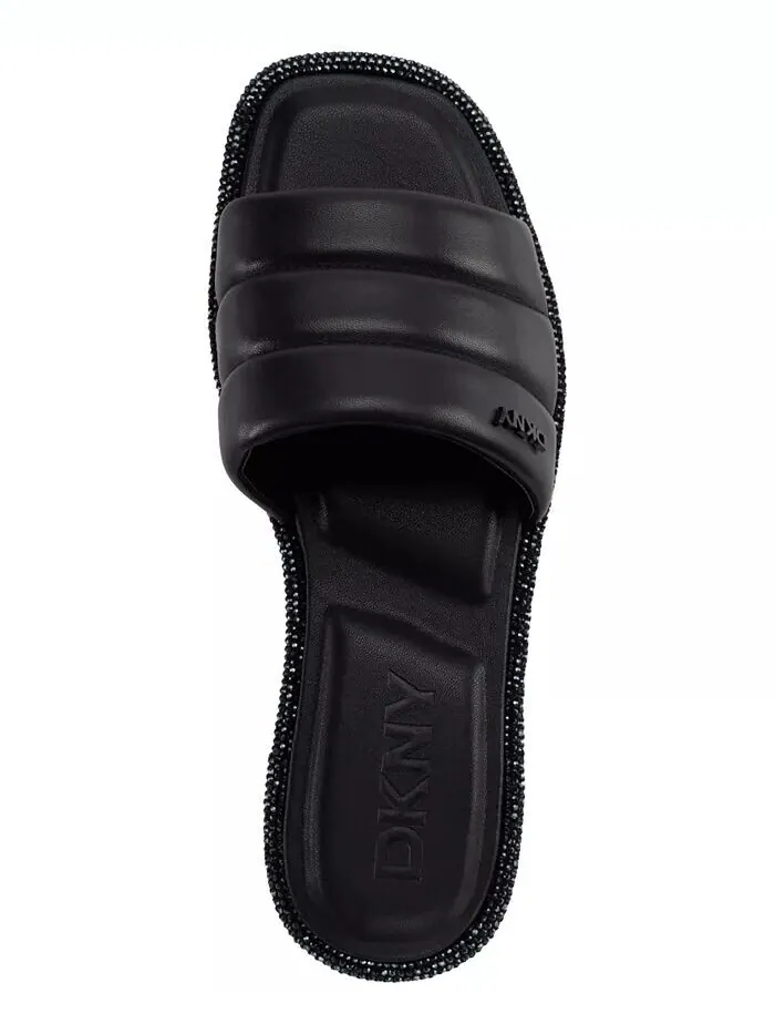Стеганые шлепанцы Bethea DKNY — изображение 4 из 5, черный