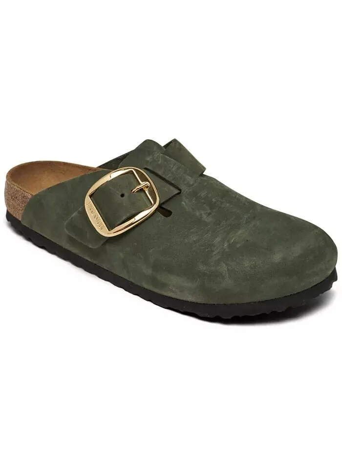 Женские босоножки Boston Big Buckle из нубуковой кожи от Finish Line Birkenstock