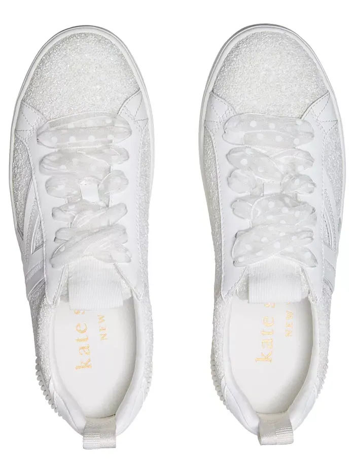 Женские кроссовки K As In Kate с массивным блеском Kate Spade New York — изображение 4 из 4, белый