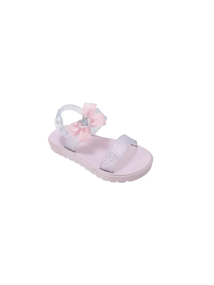 Детские сандалии PCU с бантиком и подвеской в виде сердечка Bebe
