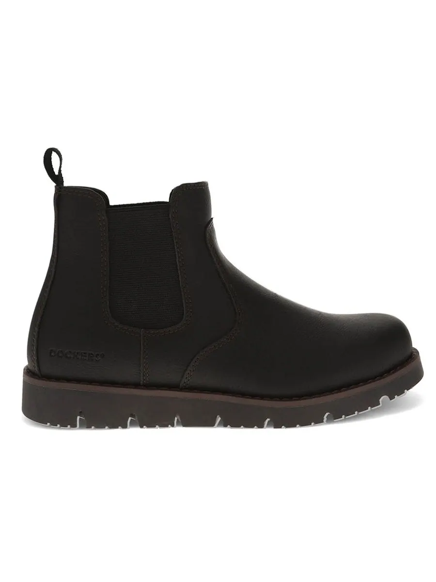 Мужские прочные повседневные ботинки-слипоны Dylan Rugged Casual Chelsea Dockers — изображение 2 из 6, черный