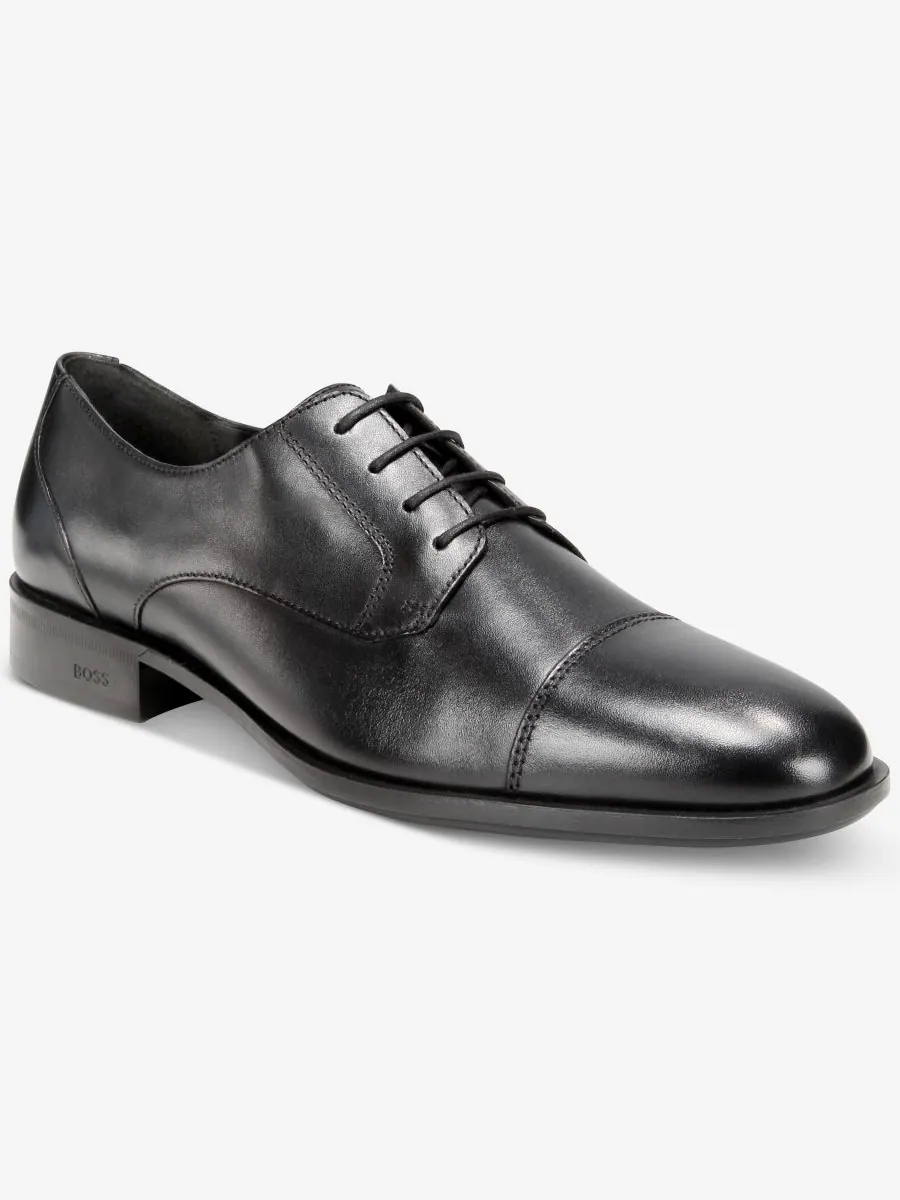Мужские классические туфли-дерби BOSS by Colby с закругленным носком Hugo Boss — изображение 1 из 5, черный