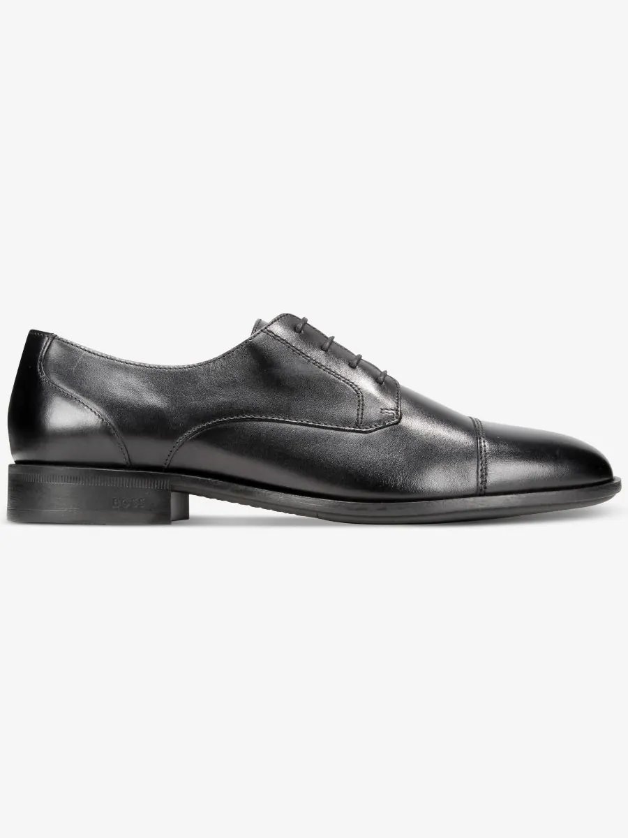 Мужские классические туфли-дерби BOSS by Colby с закругленным носком Hugo Boss — изображение 3 из 5, черный
