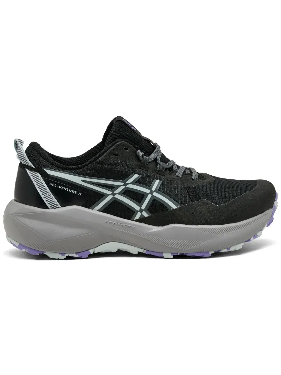 Женские кроссовки для трейлраннинга GEL-Venture 11 от Finish Line Asics — изображение 2 из 6, черный серый