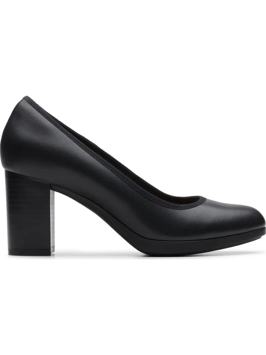 Слипоны женские Clarks Bayla Carly, кожаные — изображение 2 из 5, черный