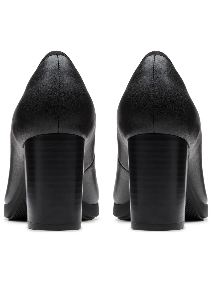 Слипоны женские Clarks Bayla Carly, кожаные — изображение 3 из 5, черный