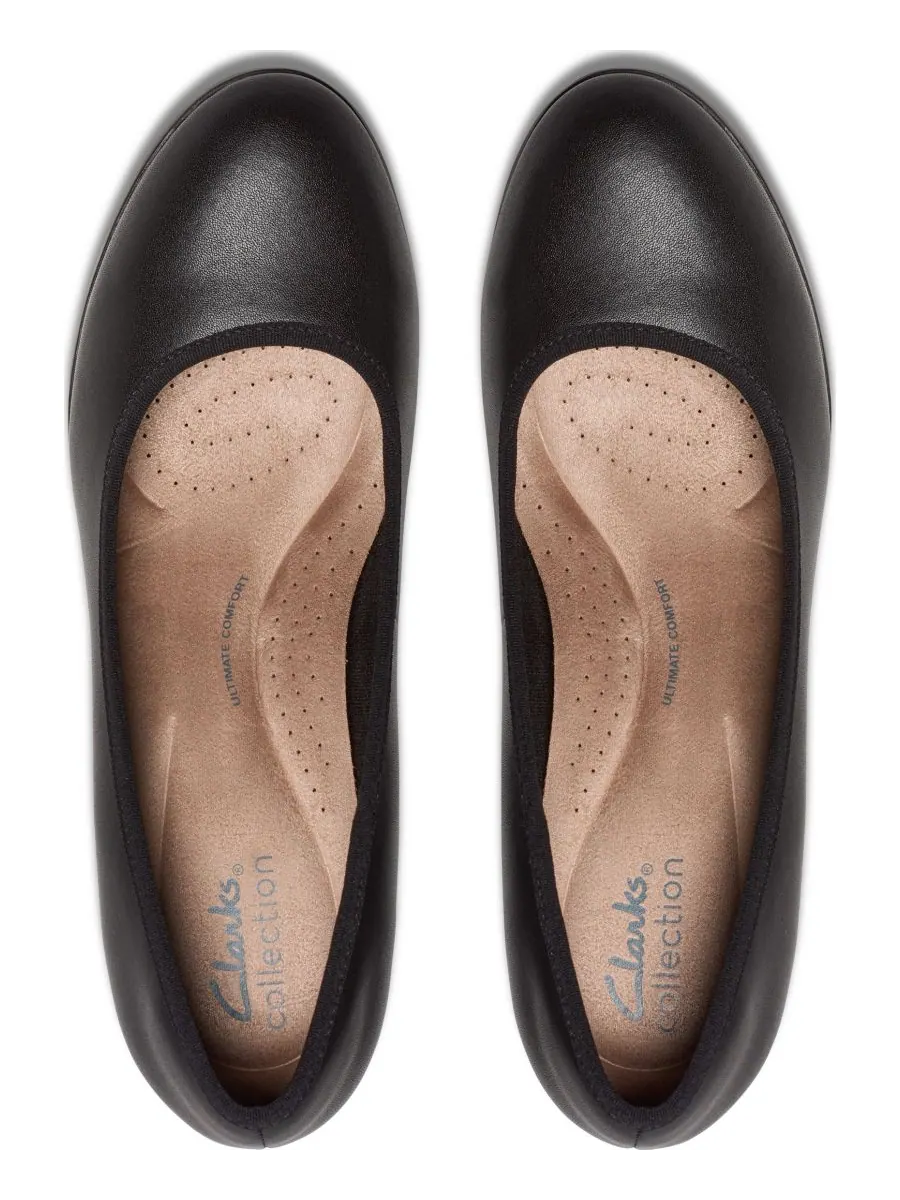 Слипоны женские Clarks Bayla Carly, кожаные — изображение 4 из 5, черный