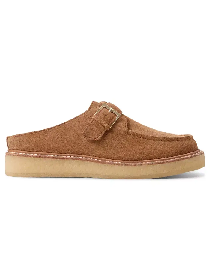 Женские оксфордские мюли Captain's с круглым носком из крепа Sperry — изображение 2 из 5, бежевый
