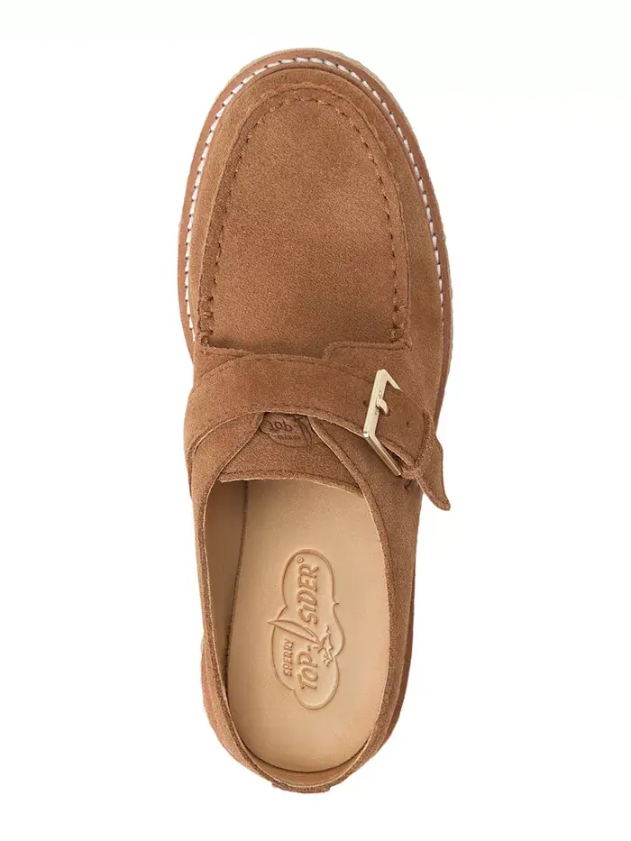 Женские оксфордские мюли Captain's с круглым носком из крепа Sperry — изображение 4 из 5, бежевый