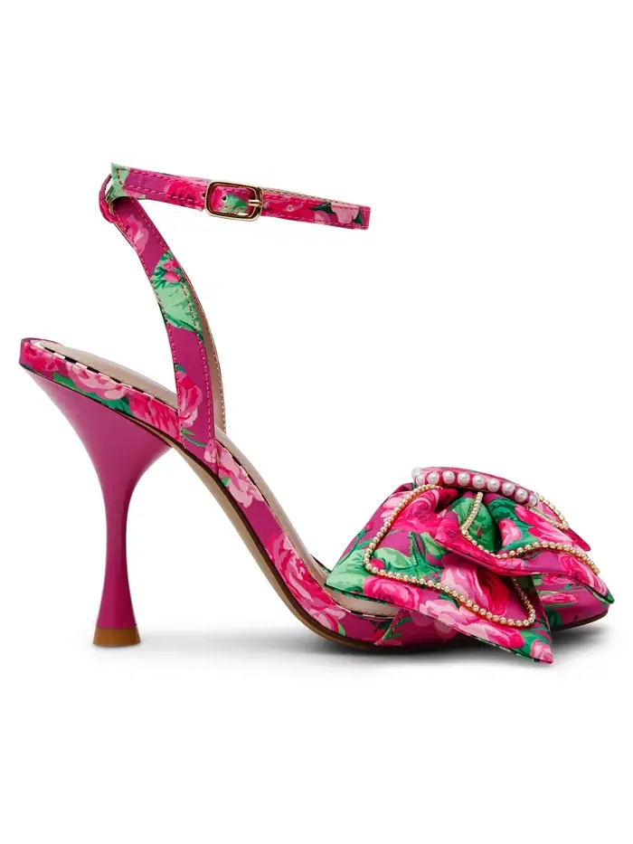 Женские босоножки-стилетты Denly Bow с двумя ремешками Betsey Johnson — изображение 2 из 5, розовый