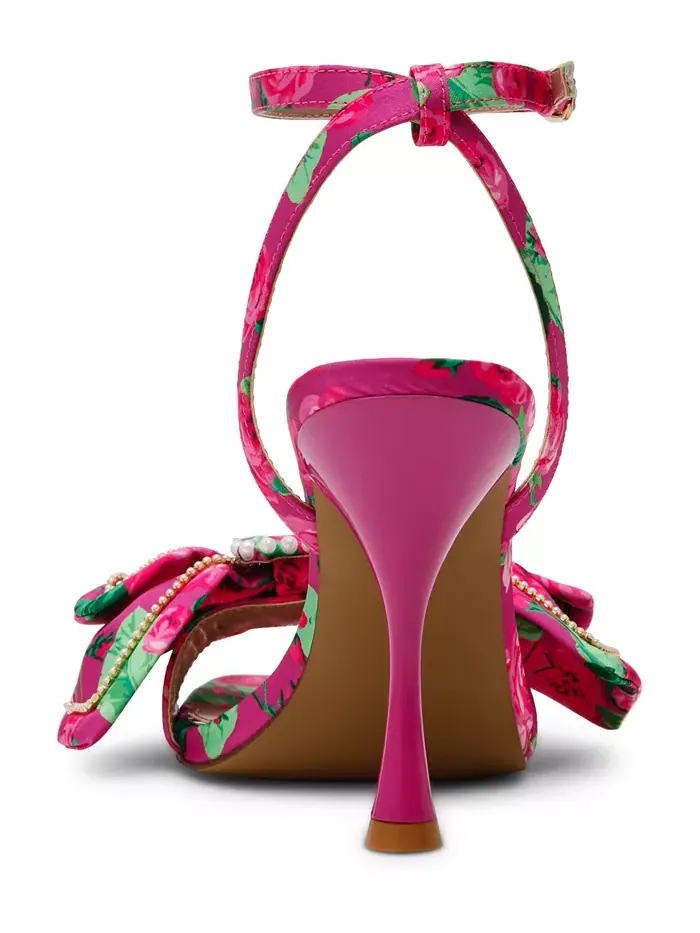 Женские босоножки-стилетты Denly Bow с двумя ремешками Betsey Johnson — изображение 3 из 5, розовый