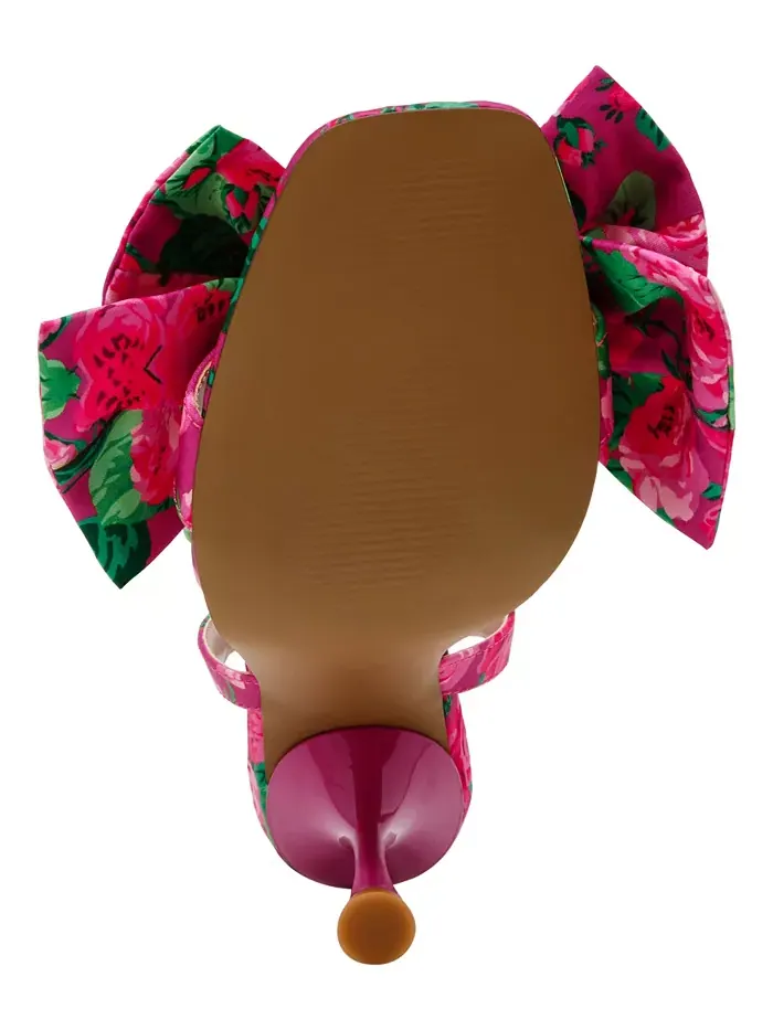 Женские босоножки-стилетты Denly Bow с двумя ремешками Betsey Johnson — изображение 5 из 5, розовый