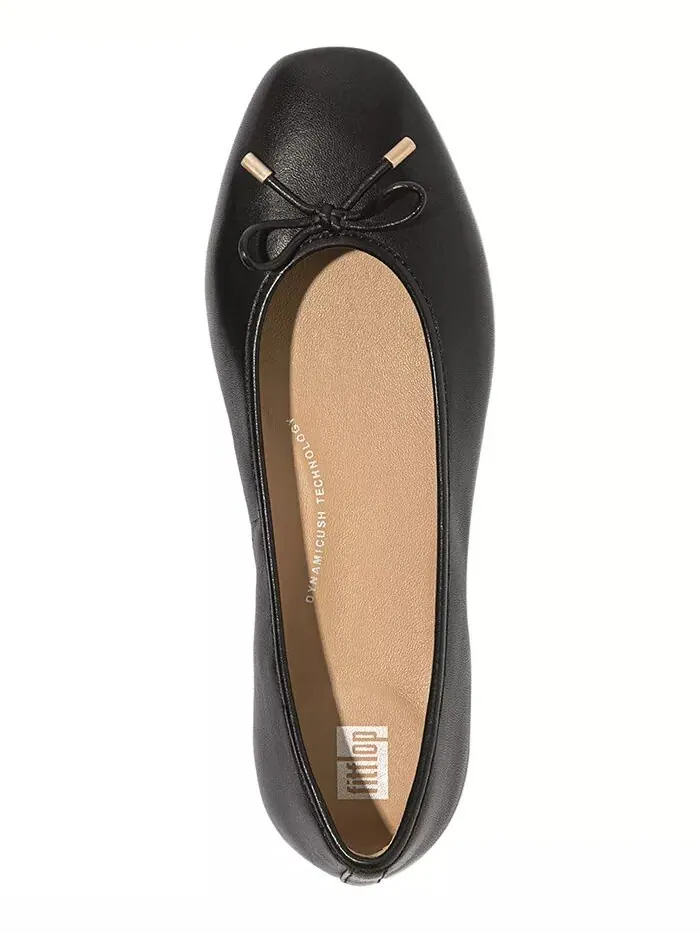 Женские балетки Delicato с бантом FitFlop — изображение 4 из 5, черный
