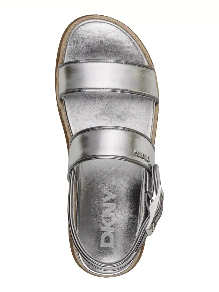 Женские сандалии Bernae на ремешке DKNY — изображение 4 из 4, серебряный