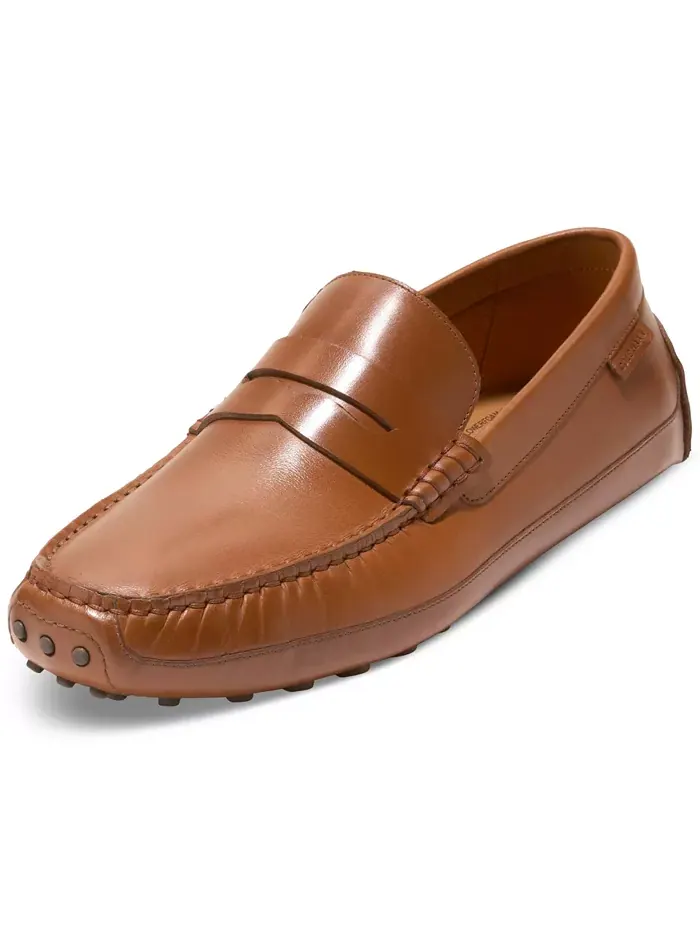 Мужские лоферы для вождения Davies Grand Slip On Cole Haan — изображение 7 из 10, бежевый
