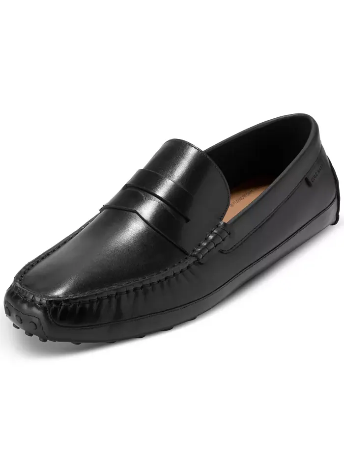 Мужские лоферы для вождения Davies Grand Slip On Cole Haan — изображение 7 из 9, черный