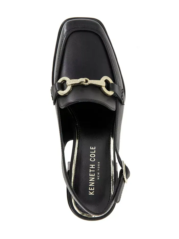 Женские лоферы Elina на квадратном каблуке Kenneth Cole New York — изображение 4 из 5, черный