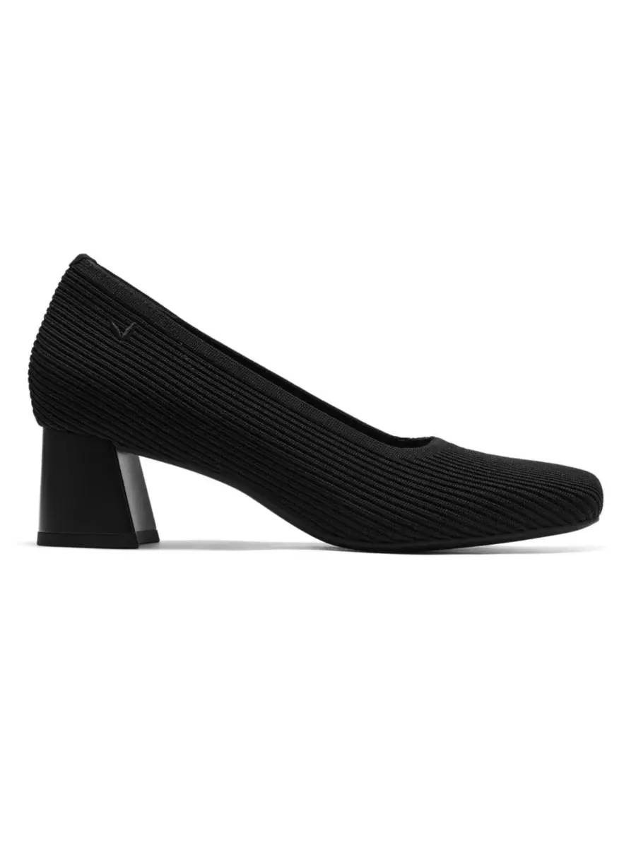 Туфли-лодочки на устойчивом каблуке с квадратным носком Margot Chunky Heels VIVAIA — изображение 2 из 5, черный