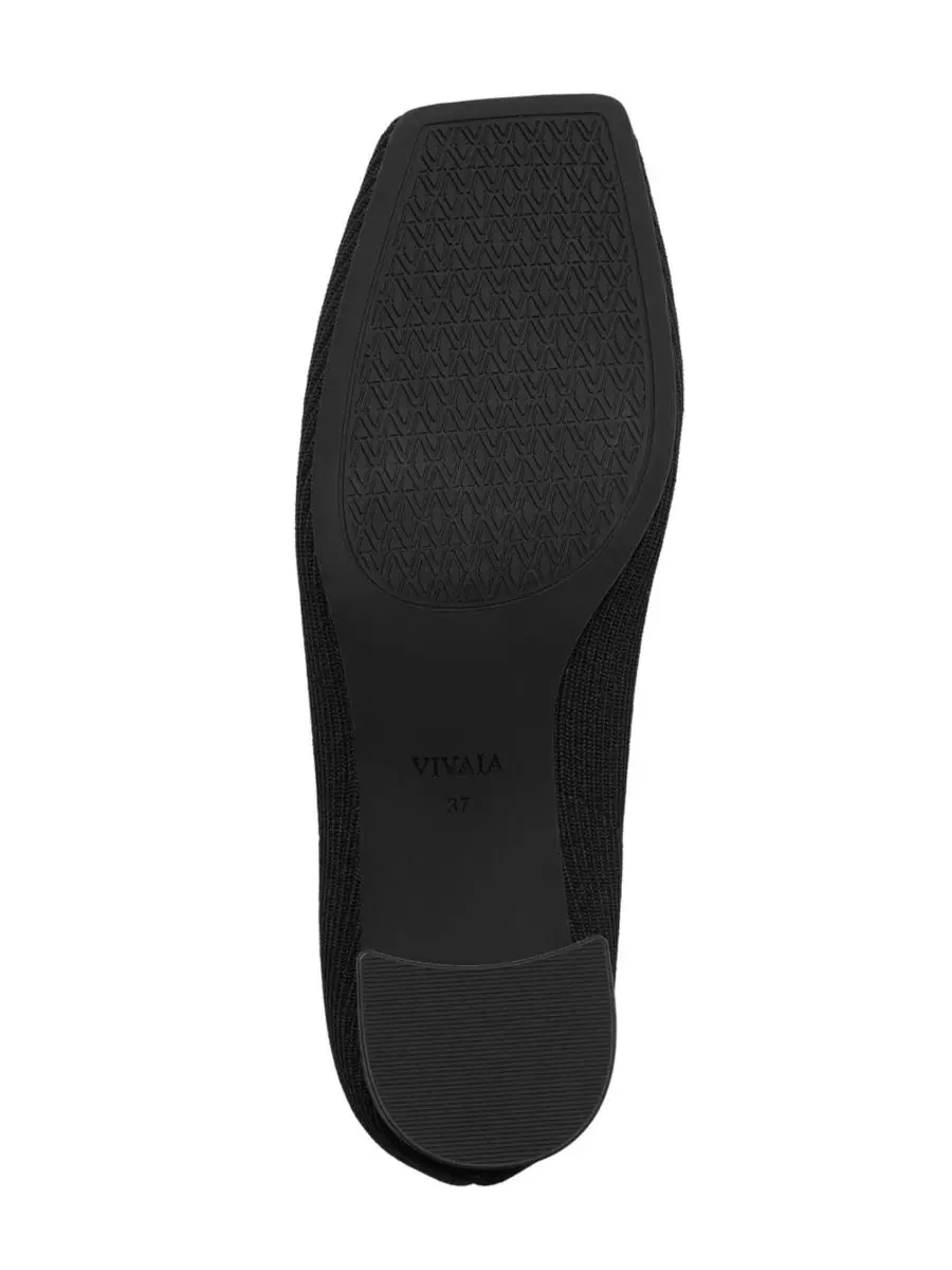 Туфли-лодочки на устойчивом каблуке с квадратным носком Margot Chunky Heels VIVAIA — изображение 5 из 5, черный