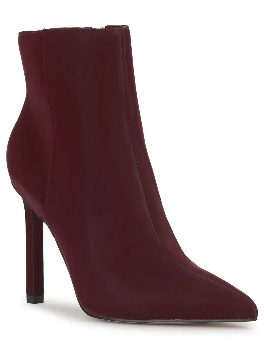 Ботильоны на каблуке-шпильке Debia Jessica Simpson, Dark Cherry Sateen — изображение 1 из 5