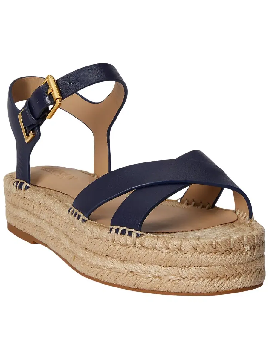 Эспадрильи с перекрестным ремешком и пряжкой Lauren Ralph Lauren — 1