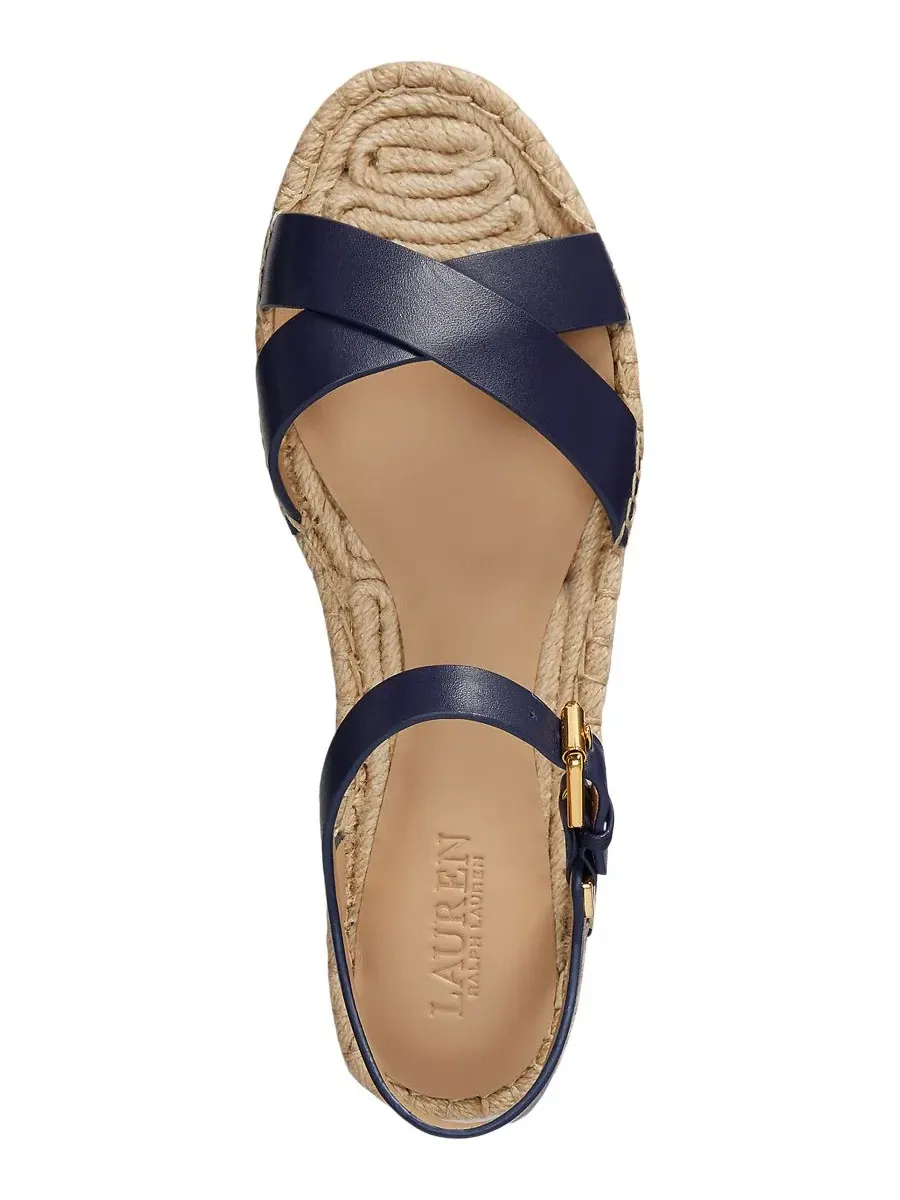 Эспадрильи с перекрестным ремешком и пряжкой Lauren Ralph Lauren — 4