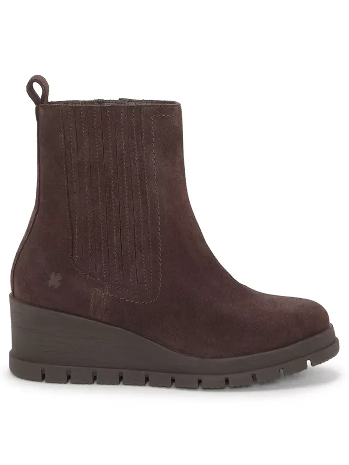 Женские ботильоны Sondruh Gore Wedge Lucky Brand — изображение 2 из 5, шоколадный