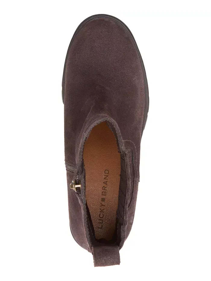 Женские ботильоны Sondruh Gore Wedge Lucky Brand — изображение 4 из 5, шоколадный
