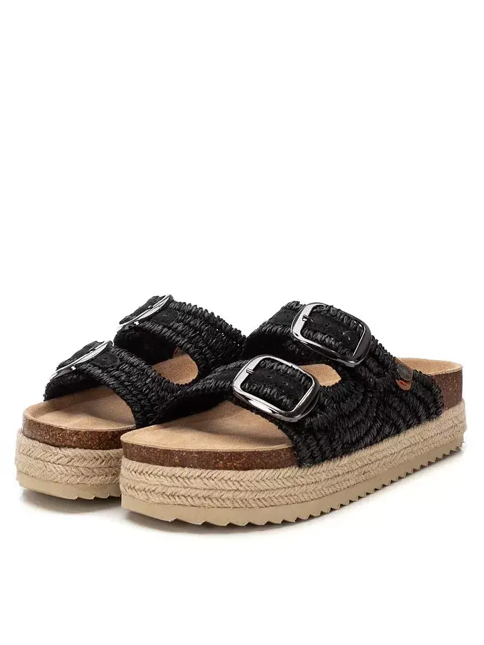 Женские сандалии на платформе с джутовой обмоткой Footbed от Xti — изображение 5 из 5, черный