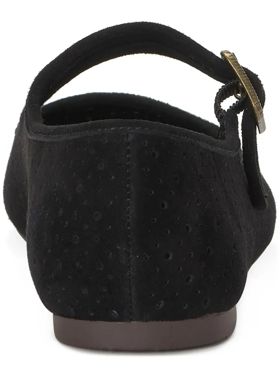 Женские перфорированные балетки Tannyr Mary Jane Lucky Brand — изображение 3 из 6, черный