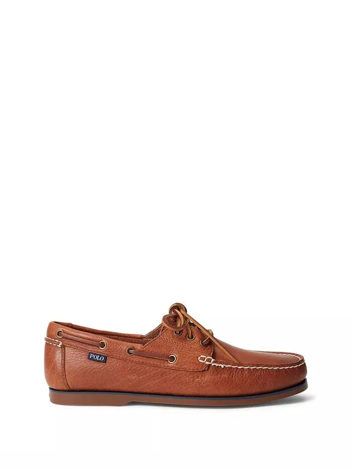Туфли-лодочки Bienne из мятой кожи Polo Ralph Lauren — изображение 2 из 5, бежевый