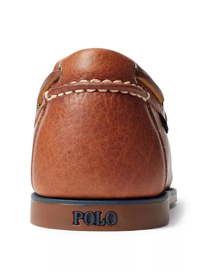 Туфли-лодочки Bienne из мятой кожи Polo Ralph Lauren — изображение 3 из 5, бежевый