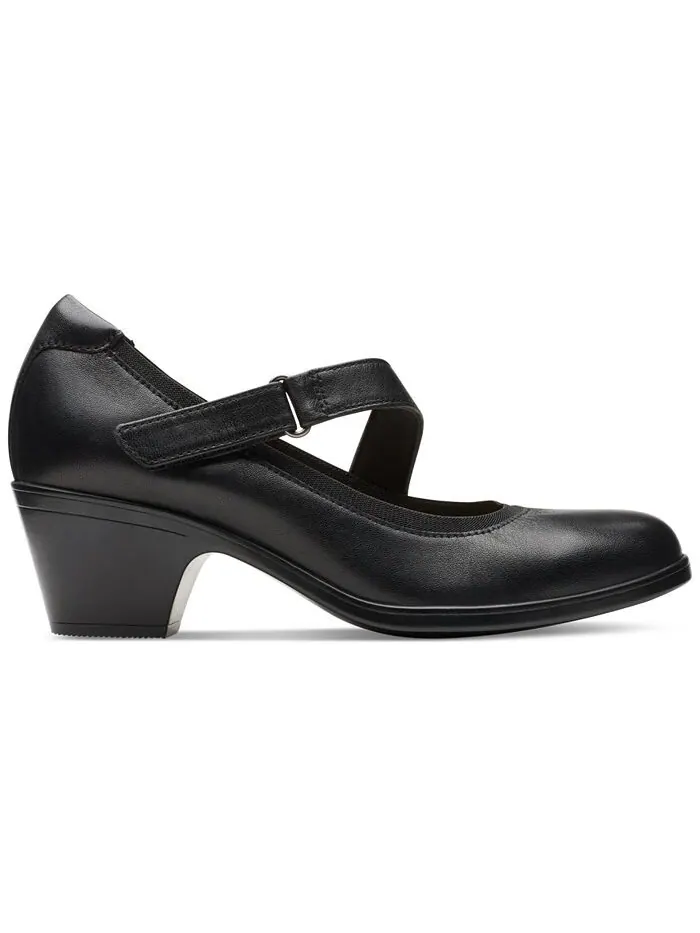 Туфли женские Clarks Emily Mabel асимметричные Мэри Джейн — изображение 2 из 9, черный