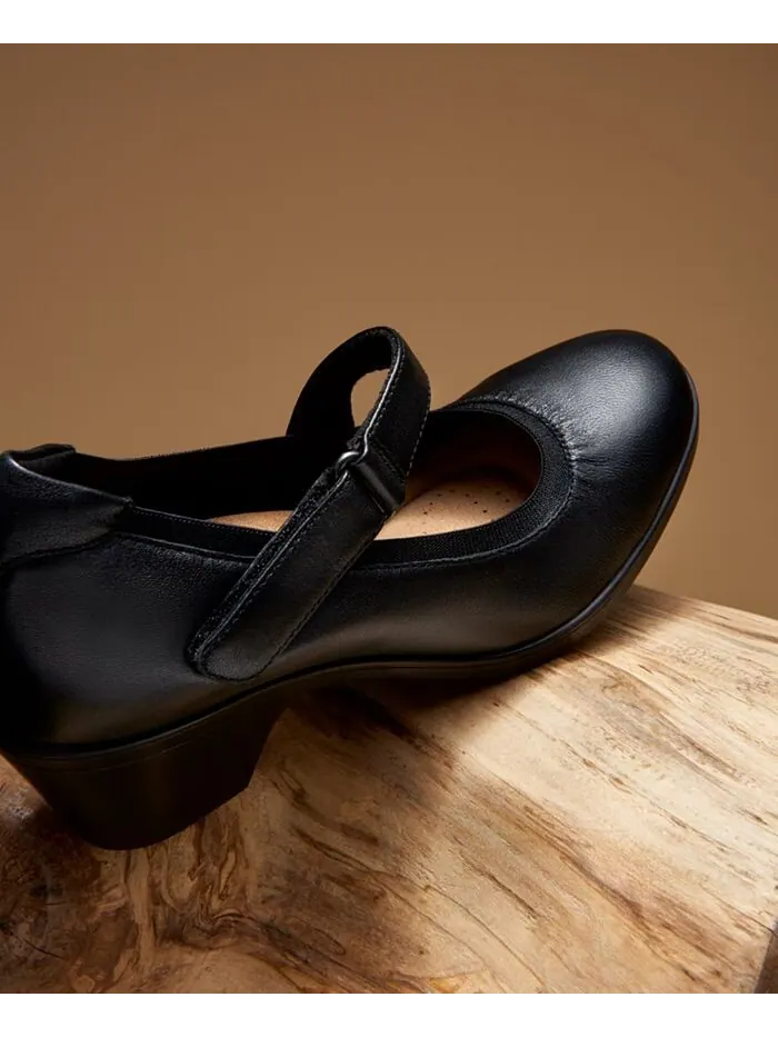 Туфли женские Clarks Emily Mabel асимметричные Мэри Джейн — изображение 8 из 9, черный