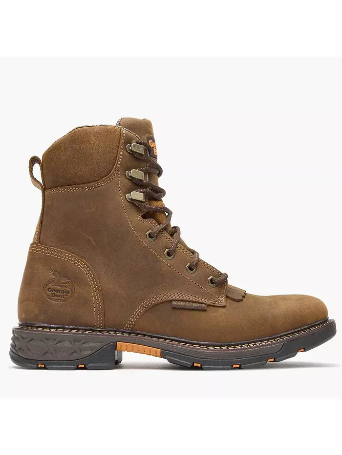 Мужские водонепроницаемые рабочие ботинки Carbo-Tec FLX со шнуровкой GEORGIA BOOT — изображение 7 из 7, коричневый