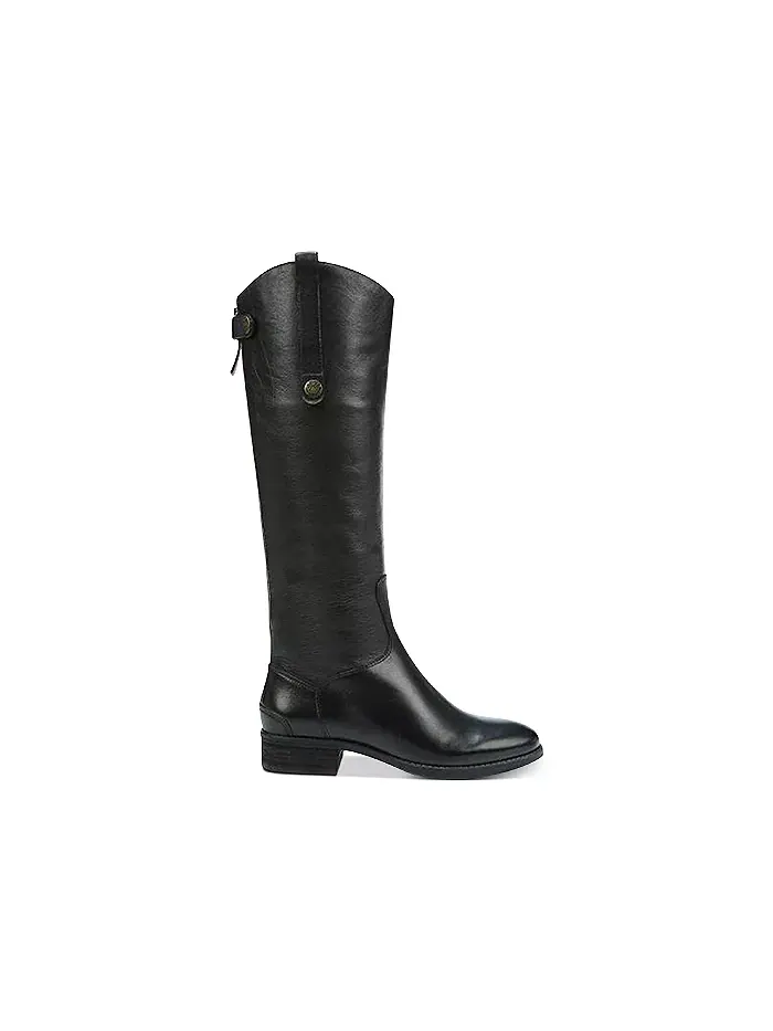Ботинки для верховой езды Penny до колена с широким голенищем Sam Edelman — изображение 2 из 5, черный