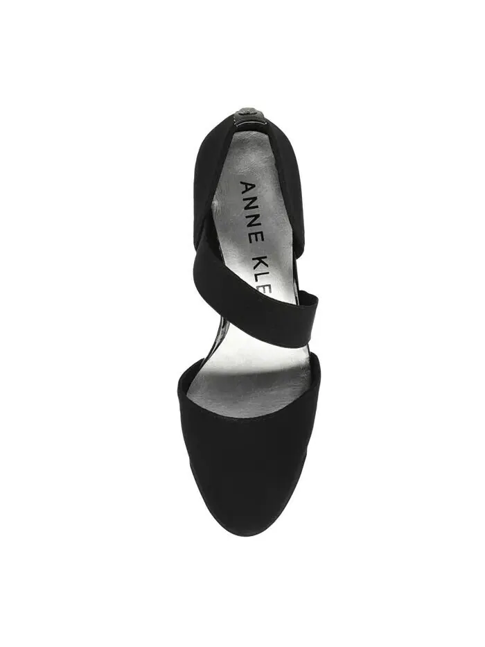 Женские асимметричные босоножки Tara Sport на танкетке Anne Klein — изображение 4 из 7, черный