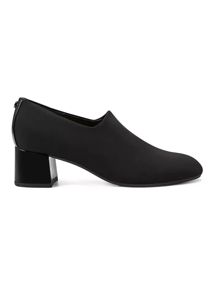 Женские туфли-лодочки Denisa eFlex Knit Block Heel на устойчивом каблуке Easy Spirit — изображение 2 из 5, черный