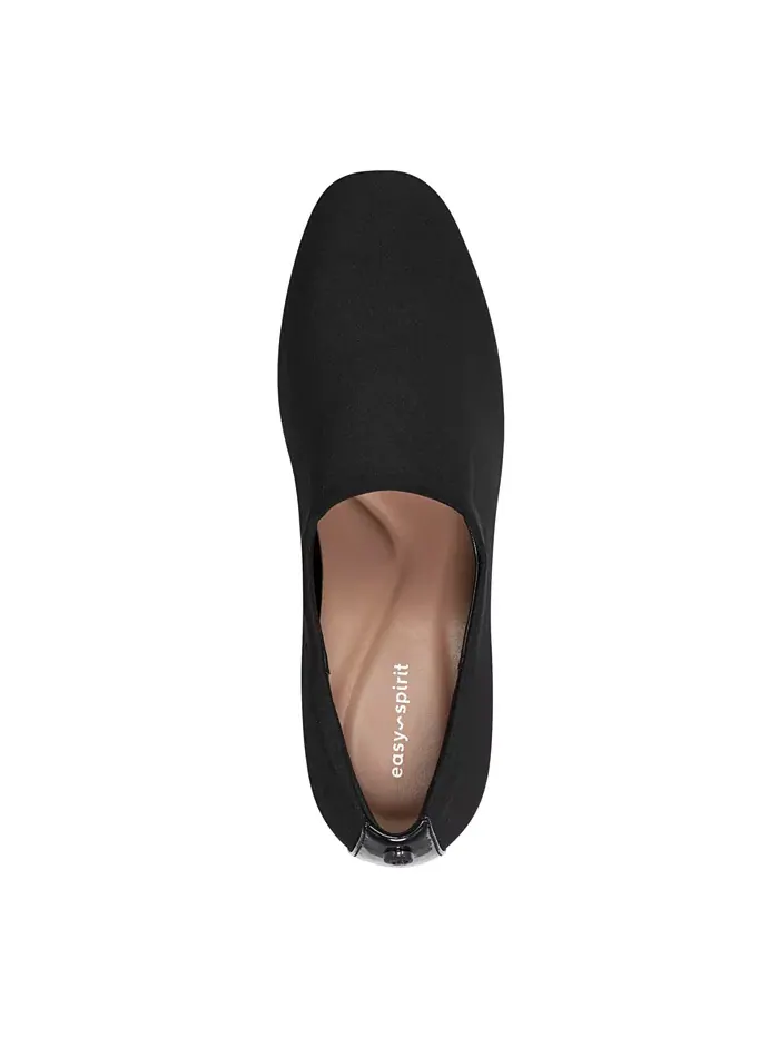 Женские туфли-лодочки Denisa eFlex Knit Block Heel на устойчивом каблуке Easy Spirit — изображение 4 из 5, черный