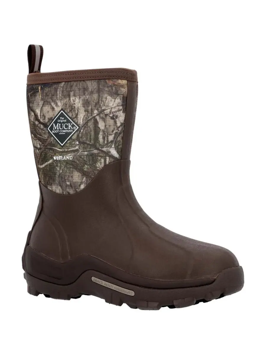 Мужские сапоги для влажной погоды Wetland 12" Mid Boot MUCK — изображение 7 из 7, коричневый