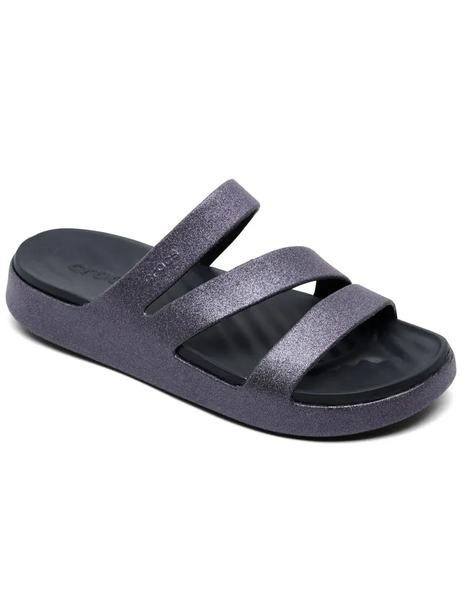 Сандалии-слайды с блестками Getaway Glimmer Crocs