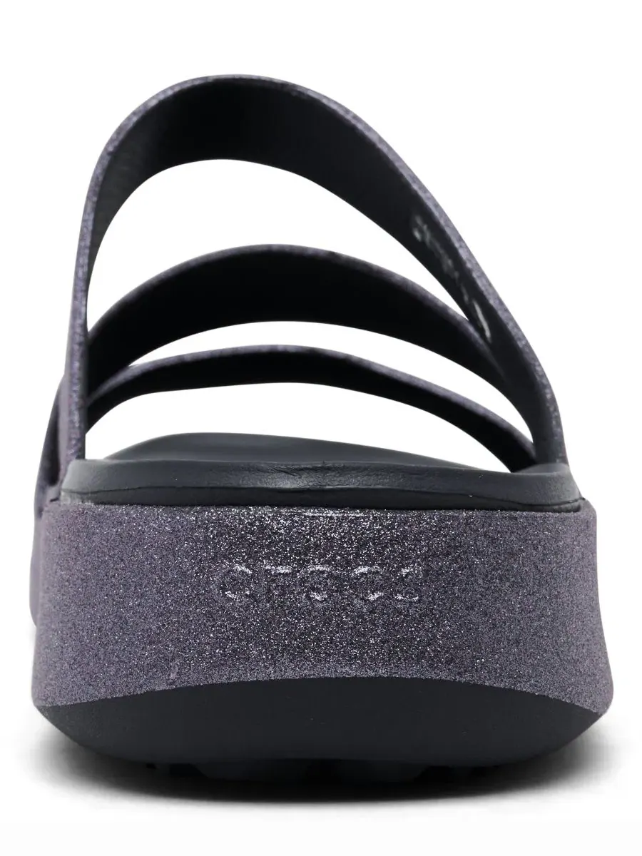 Сандалии-слайды с блестками Getaway Glimmer Crocs — изображение 4 из 6, глубокий темно-синий